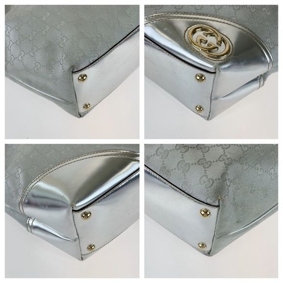 Gucci New Britt GG Canvas Leather Tote Bag - Picture 5 of 5